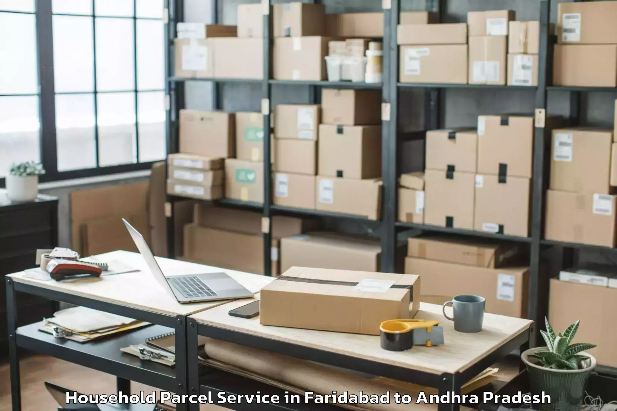 Easy Faridabad to Akasahebpet Household Parcel Booking